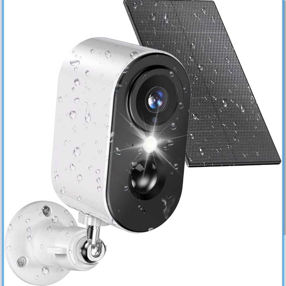 Solar Security Camera Wireless WiFi Outdoor Battery Powered Color Night